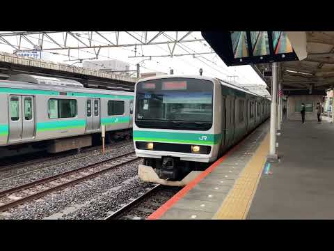 【ジョイント音が...】我孫子駅2番線ホーム　E231系常磐線