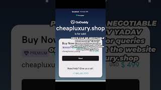 domain for sale cheapluxury.shop