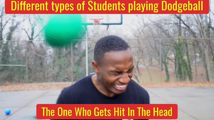 Different types of Students playing Dodgeball w/ @...