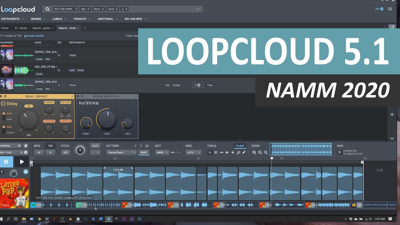 Loopcloud 5 Loopcloud 5.1 Preview - NAMM 2020 - YouTube
