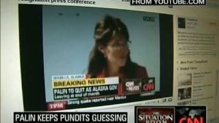 Sarah Palin's Resignation Speech Prompts Wild Speculation and Varied Reactions by GettingtotheTruth2 683 views 14 years ago 2 minutes, 27 seconds