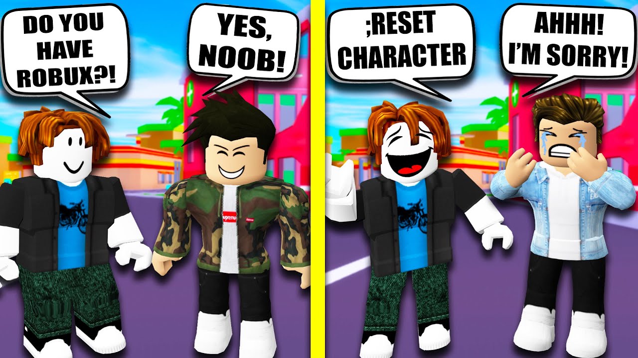 He Lied About Having Robux So I Exposed Him Roblox Social Experiment Roblox Funny Moments Youtube - realrosesarered roblox stories