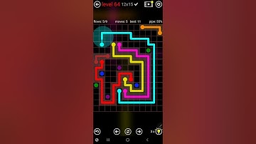 How To Solve Flow Free 12x15 Mega Mania Pack Level 64 Board Walk Through Solution Walkthrough