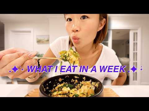 WHAT I EAT IN A WEEK!!