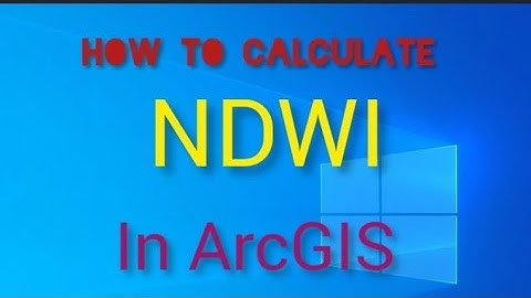 Calculate NDWI in ArcGIS #NDWI #arcgis #satelliteimagery #satelliteimage #ndvi #remotesensing #gis