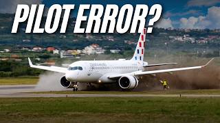 Pilot ERROR! Airbus Veers OFF Runway