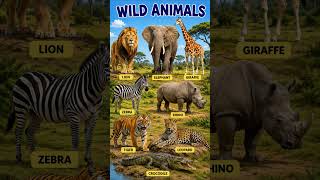 wild Animals names #images#pictures