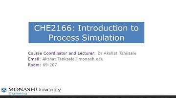 CHE2166: Introduction to Process Simulation