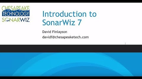 SonarWiz 7 Webinar: Introduction