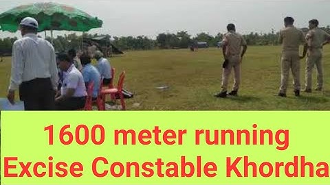 1600 meter running in Khordha Excise Constable