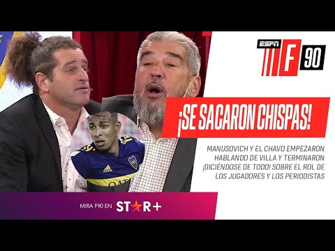 ¡SE SACARON CHISPAS! #Manusovich y el #Chavo EXPLOTARON hablando sobre #Villa y #Boca