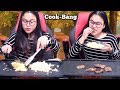 Fried rice  beef   cookbang eating show