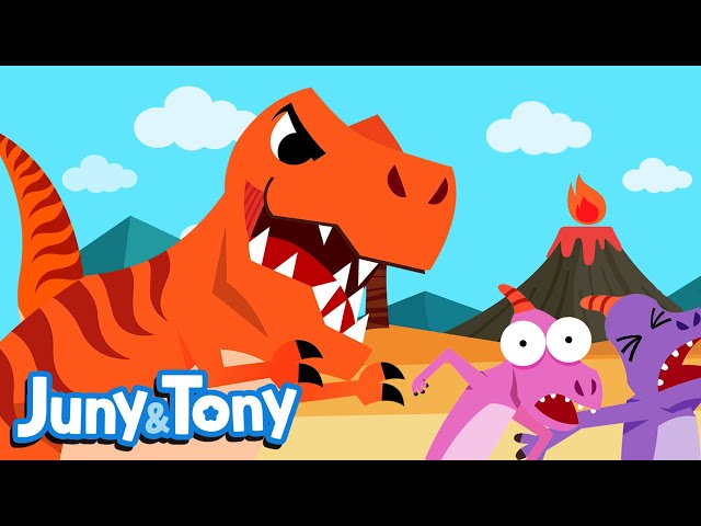 Tyrannosaurus Rex | T-Rex, the King of Dinosaurs | Nursery Rhymes | JunyTony class=