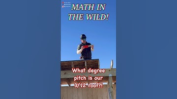 Math in the Wild - What degree is a 3/12 pitch? #math #maths #teacher #ti84 #geometry #carpentry