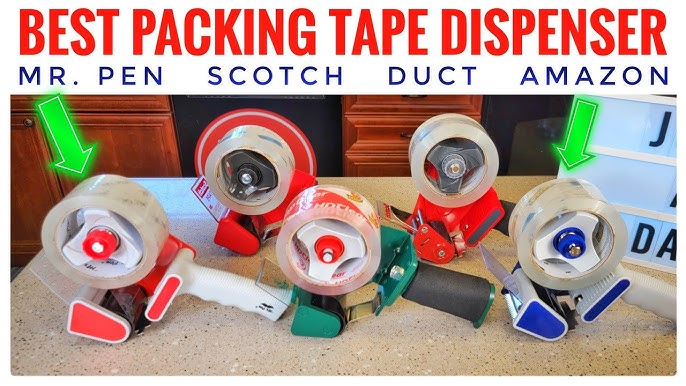 Packing Tape Gun Dispenser + 2 Rolls Heavy Duty Machine Box Packaging Shipping