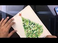 How to paint Christmas Card with watercolour step by step easy tutorial