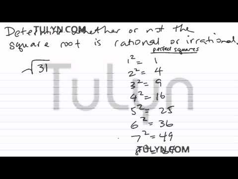 determining if the square root is rational or irrational 2