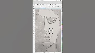 Man Portrait | Speed Art #shorts #youtubeshorts #ytshorts #coreldraw #stencilart #graphicdesign