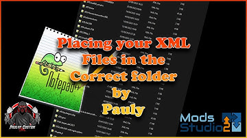 Placing your XML files in the correct folders in modstudio2
