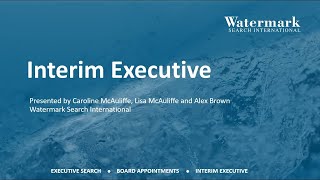 Introduction to Interim Executive