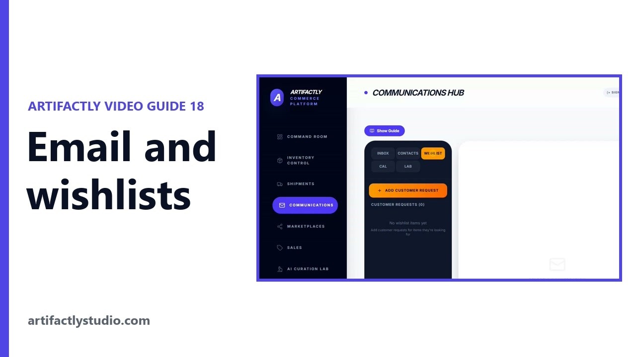 Video guide: Email, contacts and customer wishlists for dealers