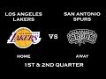 NBA 2K10 Gameplay Los Angeles Lakers Vs San Antonio Spurs 1st 2nd Quarter 