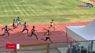 Boys 100m final. Zone 3. Ashanti Region Inter-Co. 2024.