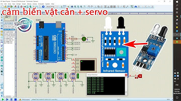 Lập trình và mô phỏng cảm biến vật cản hồng ngoại điều khiển Servo [Tự học Proteus] VTM