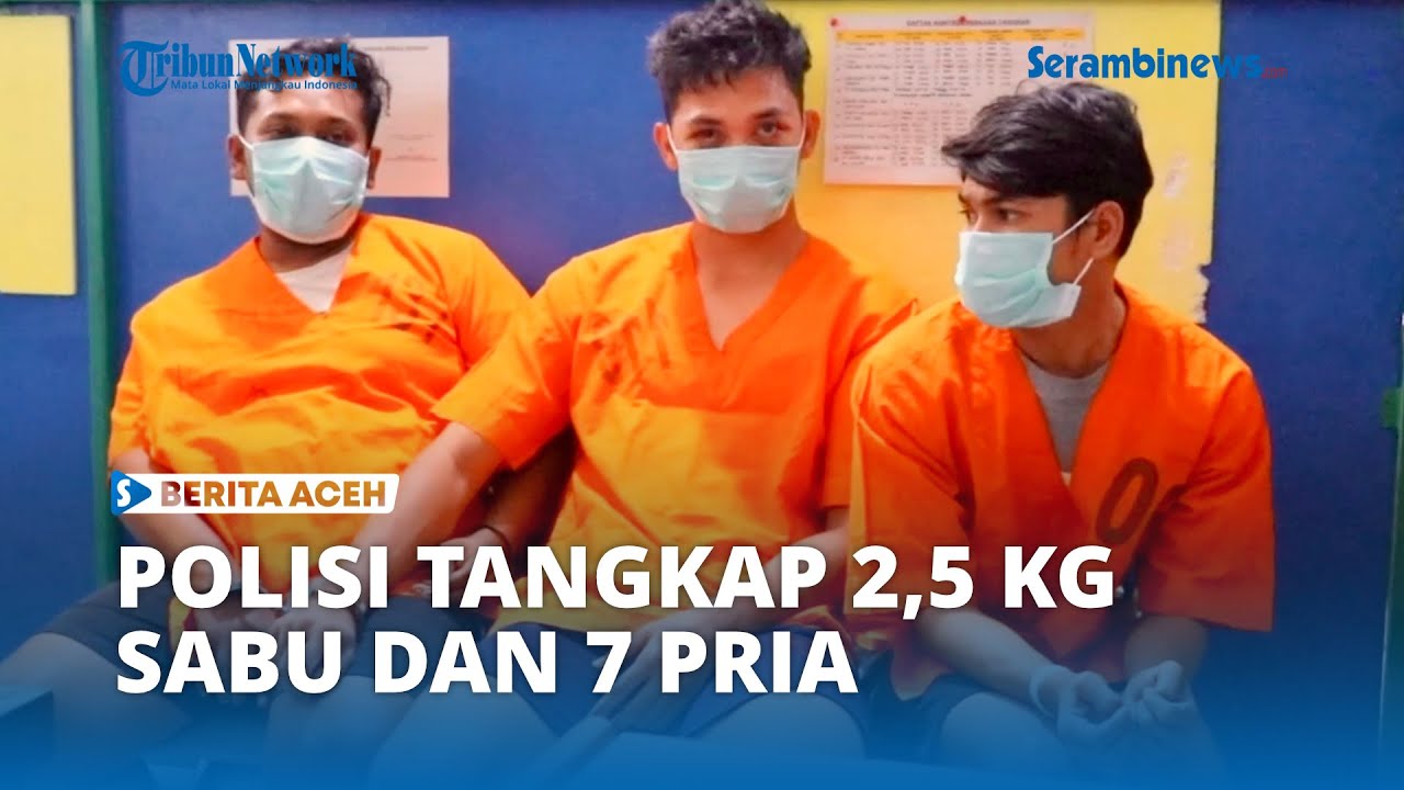Polres Aceh Utara Sita 2,5 Kg Sabu dari Tujuh Pria Bersama Mobil Xpander dan Sepmor