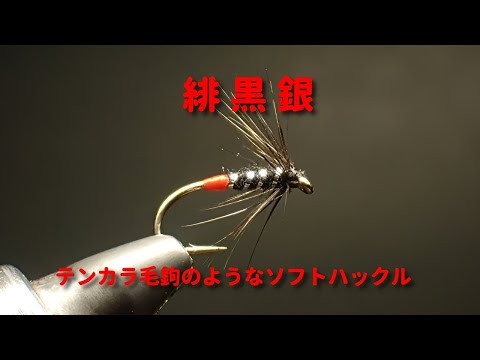 緋黒銀 増水時のソフトハックル - YouTube