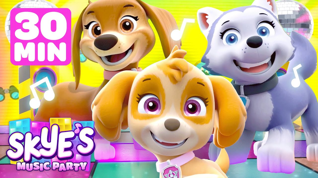 PAW Patrol Skye's Music Party! w/ Everest & Liberty | 30 Minute Compilation | Shimmer and Shine