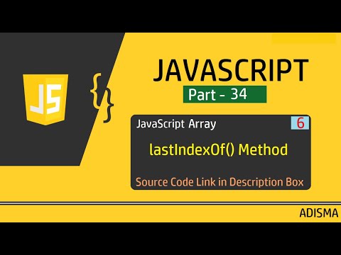 JavaScript lastIndexOf() Method | Tutorial For Beginners in Hindi  || Adisma