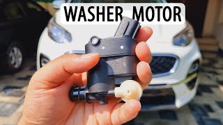 How to replace windshield washer motor pump in Kia Sportage