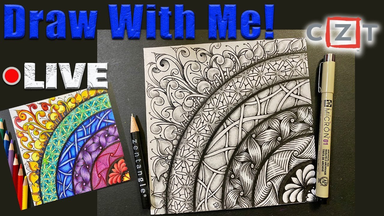 MANDALA / ZENDALA Art - Draw Along - MandalaNPA 018 - very easy