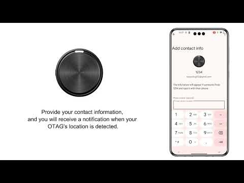 OTAG Google Android Air Tag Operation and Binding Tutorial