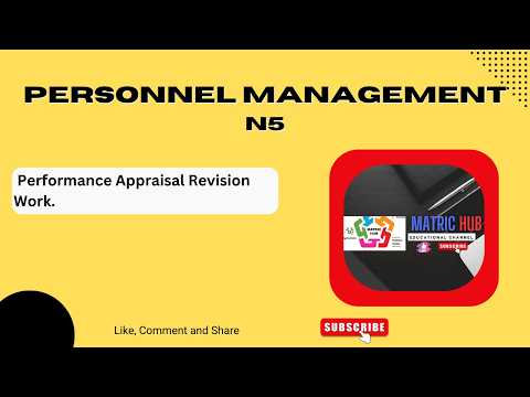 Personnel Management N5 Performance  Appraisal - Exam Past Questions and Answer Guide.