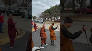 Flashback: Walk for Peace Monks Start Their Day in South Carolina in January 2026