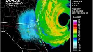 2019 Dorian - Jacksonville FL WSR-88D Radar Animation