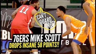 PROOF The Average NBA Player Will DESTROY ANY HOOPER! Mike Scott Drops 58 In AEBL PRO AM!!