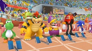 Mario and Sonic at the London 2012 Olympic Games - 100m Sprint (All Characters) screenshot 5