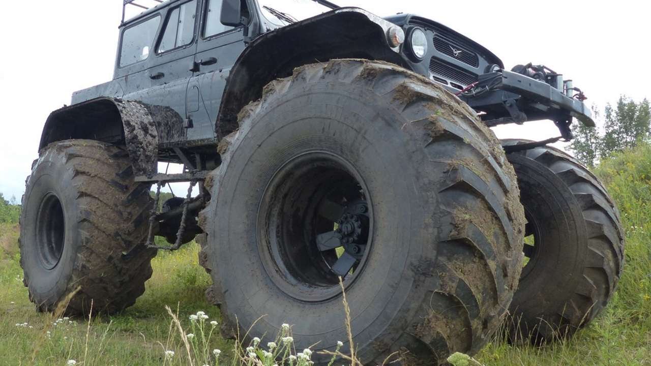 Нива на больших колесах низкого давления своими руками