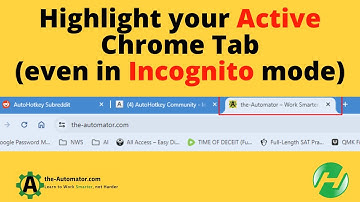 How to easily Highlight your Active Chrome Tab (even in Incognito mode)😀