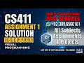CS411 Assignment 1 Solution Spring 2026 | 100% Correct By VU Bright Sparks