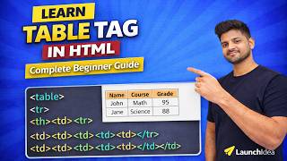 Table Tag in HTML — Complete Beginner Guide