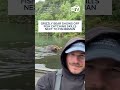 Grizzly bear shows off fish catching skills in front of fisherman