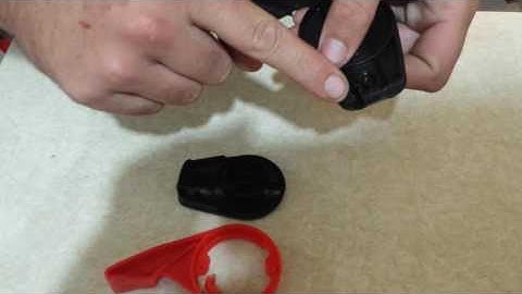 Install throttle cable into control lever