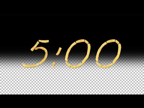 French Fries DIY 5 Minute Countdown - Transparent Background - FREE DOWNLOAD