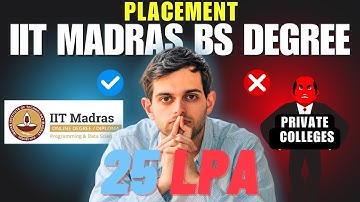 IIT Madras BS Data Science Placement 2024 | Official Data Out |  Highest 25 LPA 😲