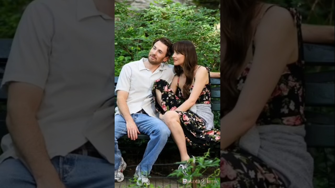 Dakota Johnson & Chris Evans Behind the Scenes of Materialists! 🎬 #dakotajohnson #shorts