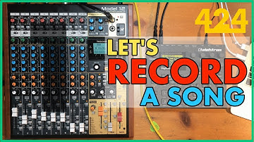 TASCAM MODEL 12 RECORDING: Multitrack Recording a Song (Pt. 1) | 424recording.com